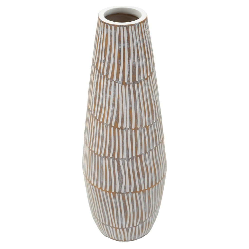 Padsto, Vaso Colore Struttura Beige, Bianco Crema