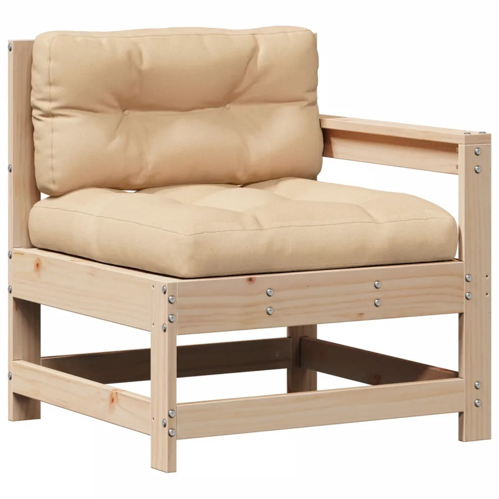 Set Divani Giardino 6 pz con Cuscini in Legno Massello di Pino 3250848
