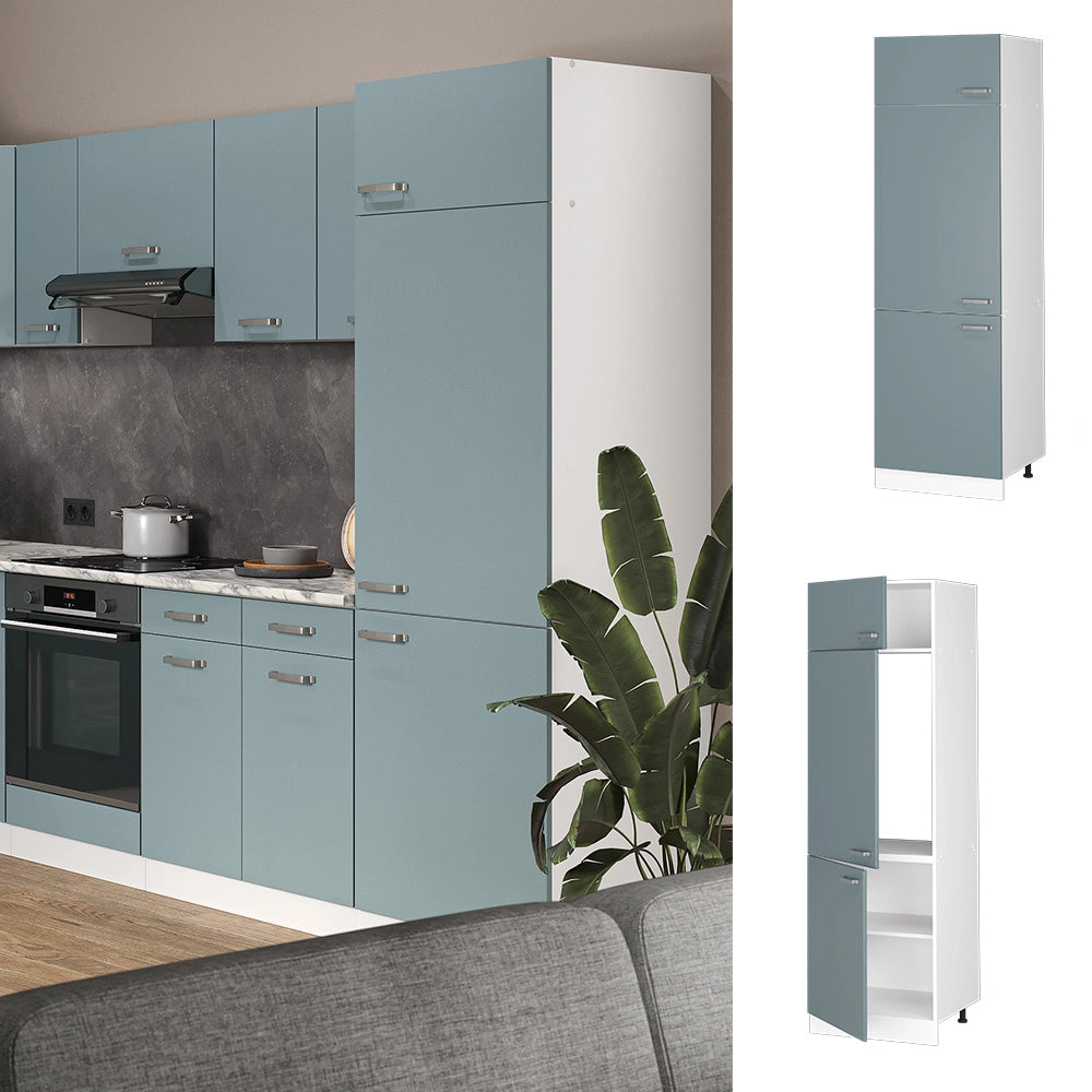 Vicco Armadio frigorifero Grigio-blu 60 cm