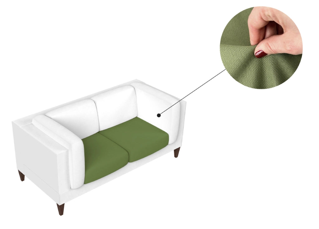 Copridivano E Copri Poltrona Antimacchia Sofà Elasticizzato Modello Magico - Seduta - Verde