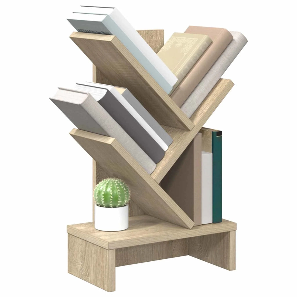 Scaffale per Libri a Forma di Albero 3 Strati 30 x 18 x 48 cm 8012358