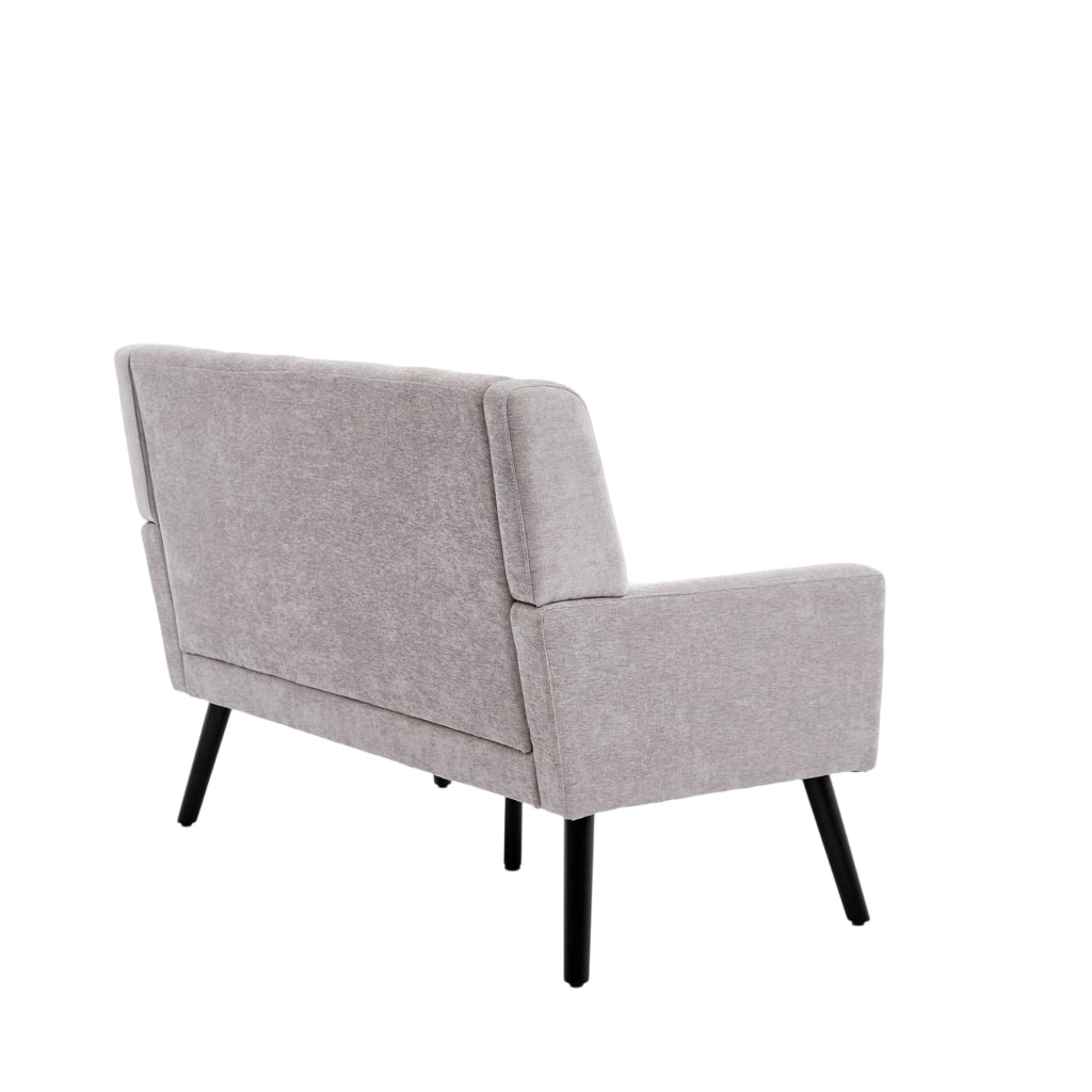 Panchina in lino premium - Zephmum - 2 posti - Cuscini in schiuma ad alta densit¨¤ - Gambe in legno massello