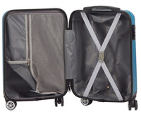 Trolley Valigia Bagaglio a Mano Rigido in ABS 4 Ruote  Ravizzoni Cosmo Verde Menta