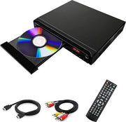 Lettoro DVD con HDMI - Lettore DVD - Lettore DVD con HDMI - Lettore DVD per Laptop - Nero - Inclusa cavo HDMI - Con telecomando - Lettore DVD e CD - Compacto