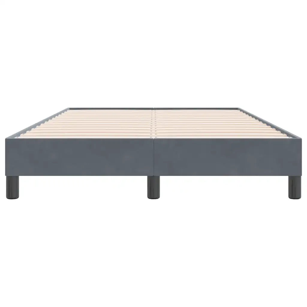 Giroletto senza Materasso-Struttura Letto Grigio Scuro 120x220 cm Velluto
