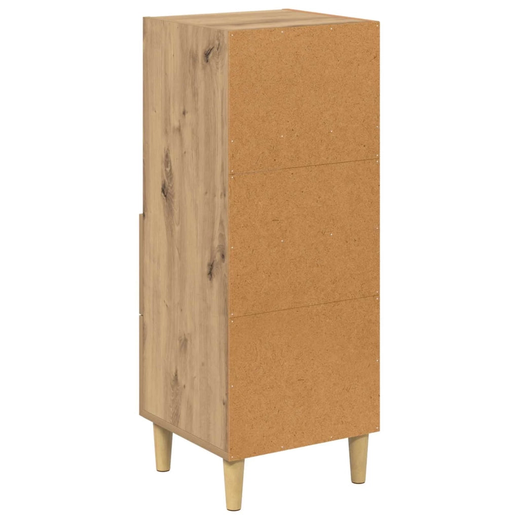 Credenza rovere artigianale 34 x 34,5 x 90 cm Legno multistrato