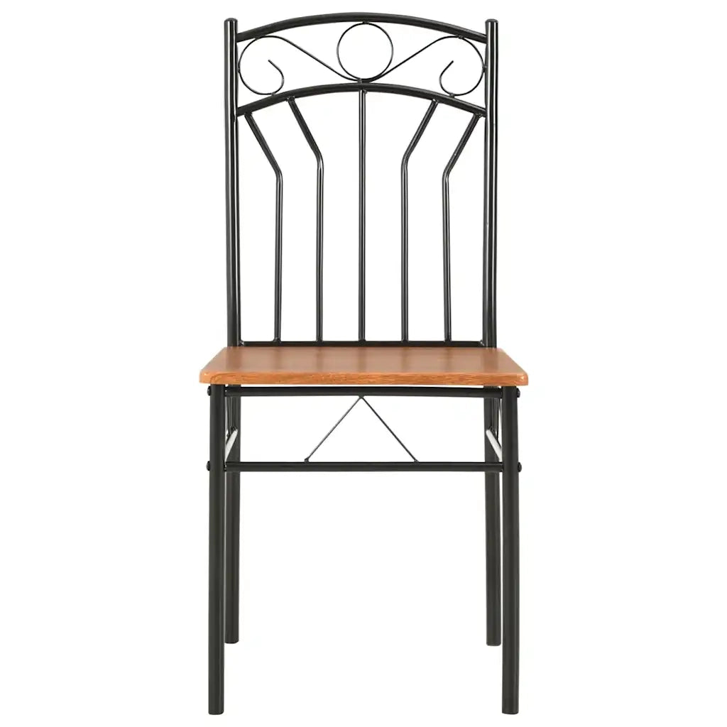 Sedie per Sala da Pranzo 4 pz | Sedie da cucina Marroni in MDF