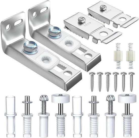 Hardware di riparazione per porte a doppio giro - Set di viti a gomito e ruote guida - Componenti di ricambio per porte a doppio giro pieghevoli