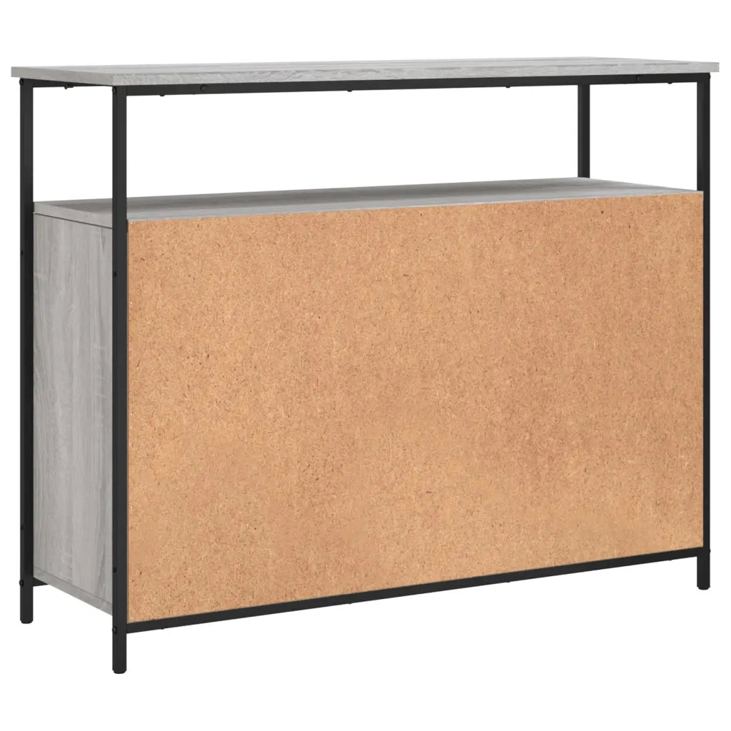 Credenza Grigio Sonoma 100x35x80 cm in Legno Multistrato 835507