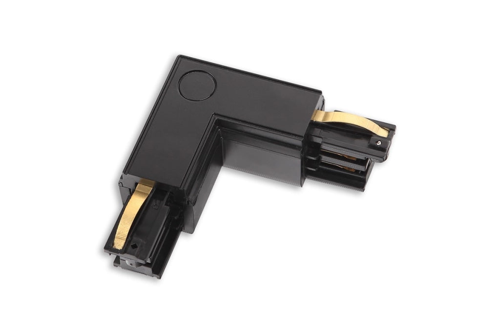 Connettore a L destro binario 3 fasi nero Maxlight