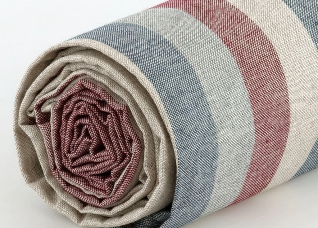 Telo Arredo Granfoulard Copritutto Cotone Made Italy Vari Disegni Arredatutto Copriletto Multiuso - 2 Piazze - Riga 9 Multicolor