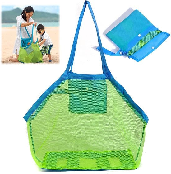 Borsa di Stoccaggio per Giocattoli da Spiaggia - Grande Capacità - Borsa da Spesa Pratica - Ripiegabile - Materiale Resistente - Utilizzo Versatile