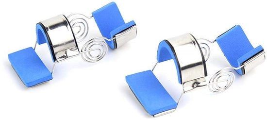 Ortese per Articolazione del Dito - Materiale Inox - Assistenza per Contrattura del Dito - Riabilitazione Articolare - Protezione - Misura S - Lunghezza 7,0 cm
