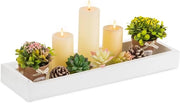 Piattaforma di servizio per sala da pranzo - decorativa per soggiorno - 1 pezzo - bianco