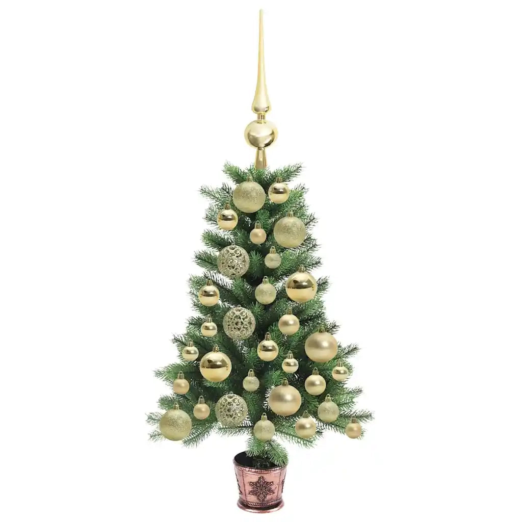 Albero di Natale con 150 LED con supporto Verde 65 cm PE 3396295