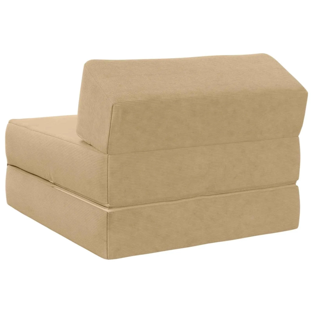 Divano Letto Pieghevole Verde Grigio 60 x 70 x 41 cm Tessuto