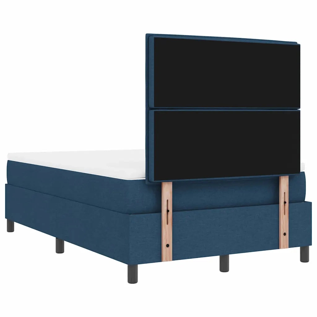Letto a molle con materasso Blu 120 x 200 cm Tessuto 3339307