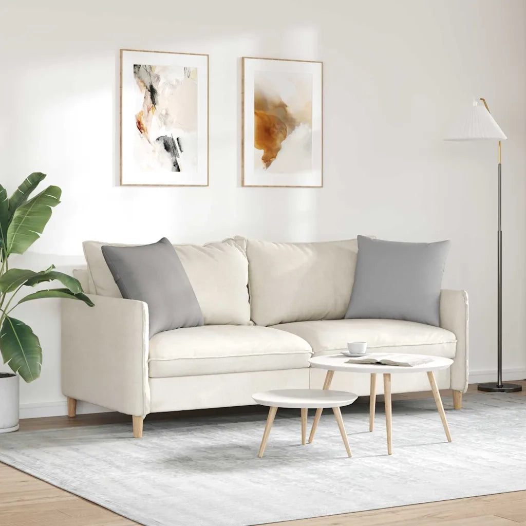 Cuscini da Divano 2 pcs Grigio Nuvola 50 x 50 cm Tessuto