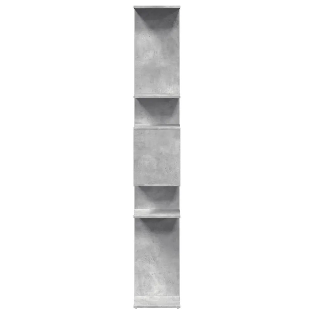 Libreria Grigio Cemento 92x29x188 cm in Legno Multistrato