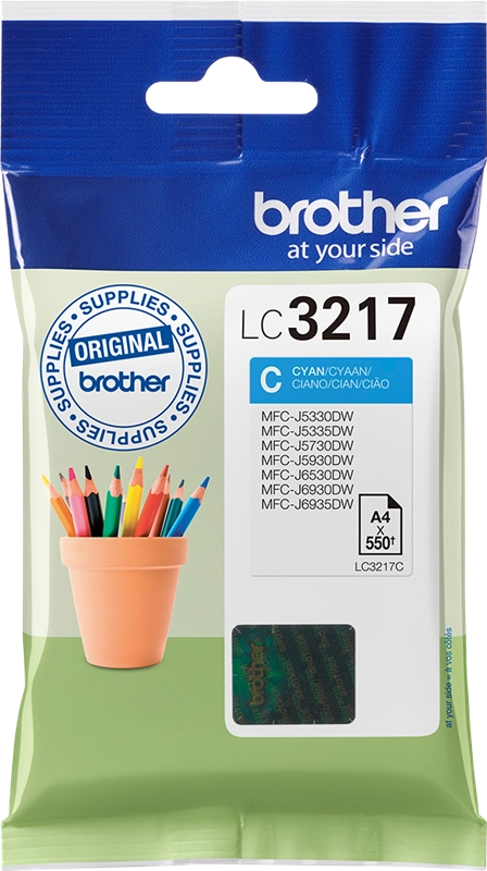 Brother LC3217C cartuccia d'inchiostro 1 pz Originale Ciano