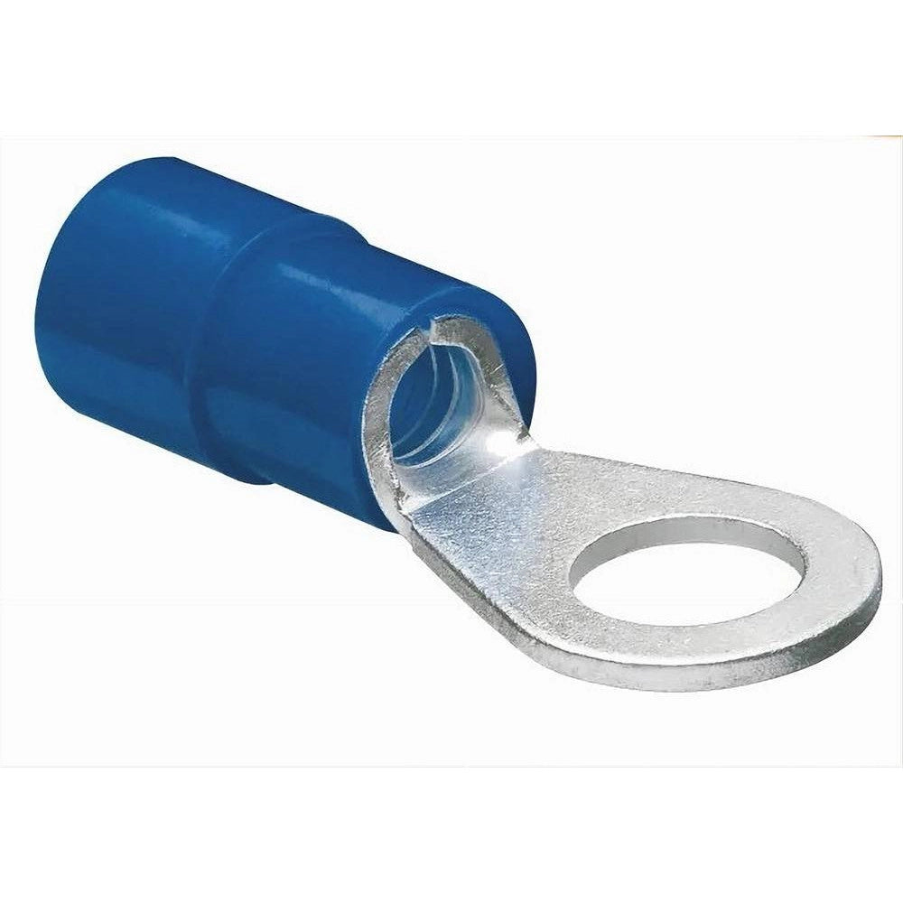 Trade Shop - Set 100 Pz Capicorda Terminale Ad Occhiello Isolato Per Cavi 1.5-2.5mm² M4 Rv2-4 -