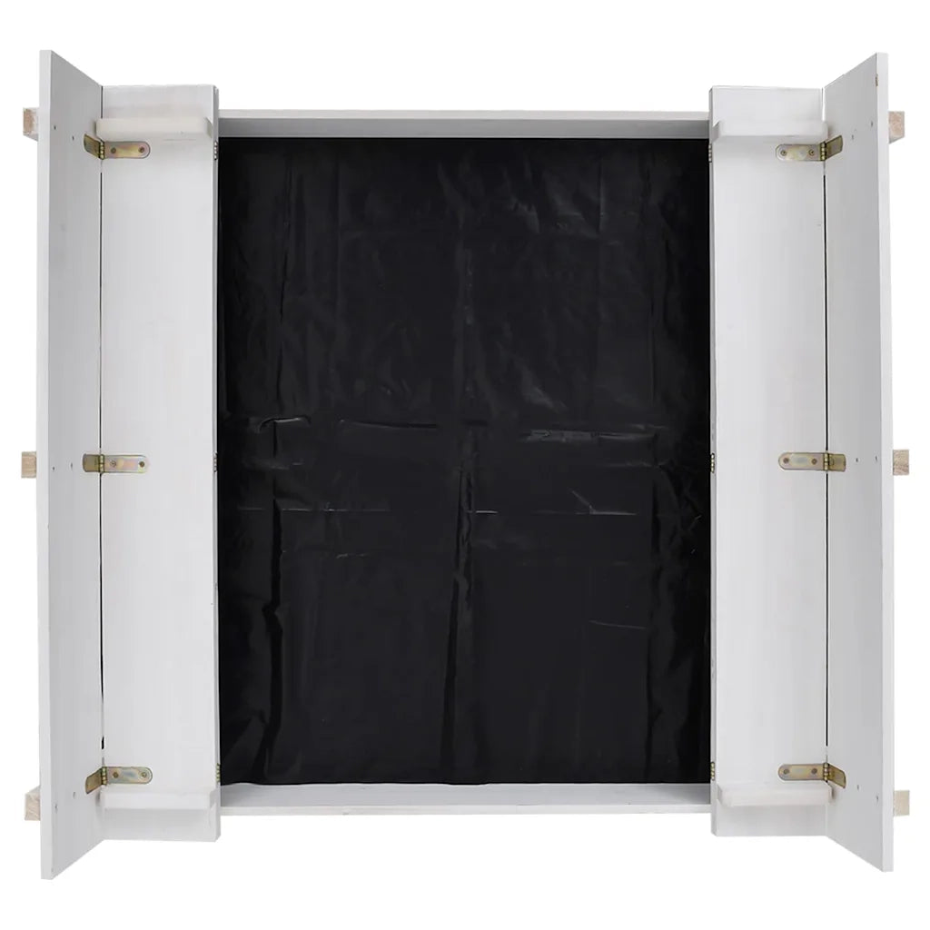 Sabbiera in Legno di Abete Bianca 95x90x15 cm 313889