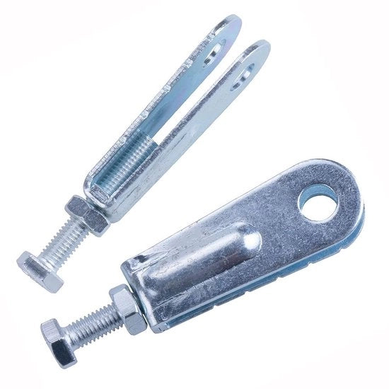 Regolatore di catena per uso quotidiano - Compatibile con Ya-ma-aha - 2 pezzi - Materiale: Acciaio - Lunghezza: 71 mm - Diametro foro: 11 mm - Tiratore di catena