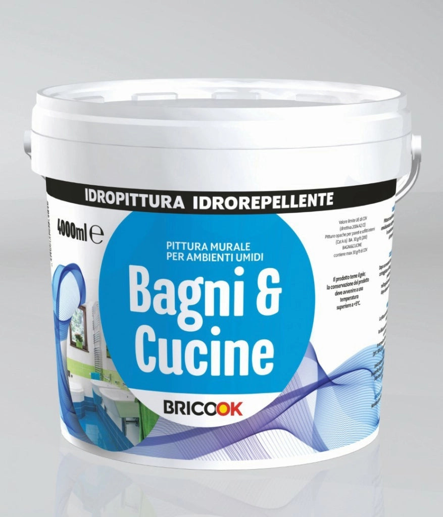Pittura Per Interno Traspirante Bo Bagni E Cucine 4 Litri Cipir - Cipir