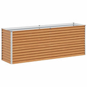 Fioriere | Cassetta per fiori | Letto rialzato da giardino 195 x 50 x 68 cm Acciaio zincato