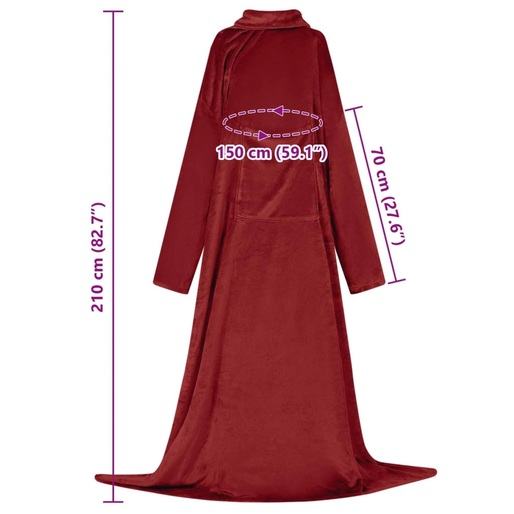 Felpa coperta Rosso Bordeaux F Flanella CFW4187607