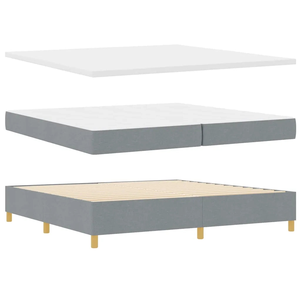Letto con molle e materasso Grigio Scuro 90x190 cm Tessuto 3340774