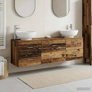 Set di mobili per il bagno 3 pz Legno antico 3405897