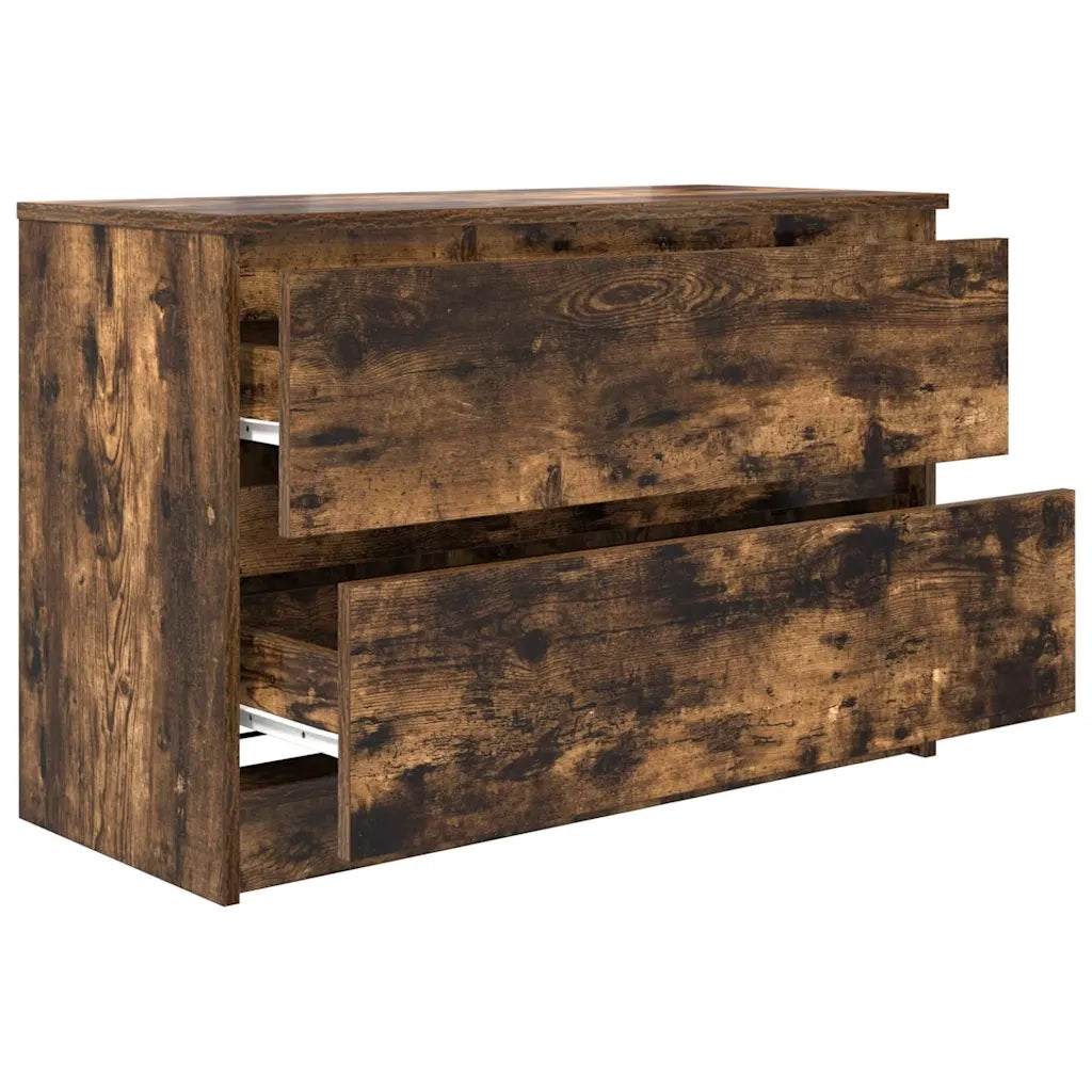 Mobile TV-Credenza per TV-Console TV Rovere Fumo 80x35x54 cm in Legno Multistrato