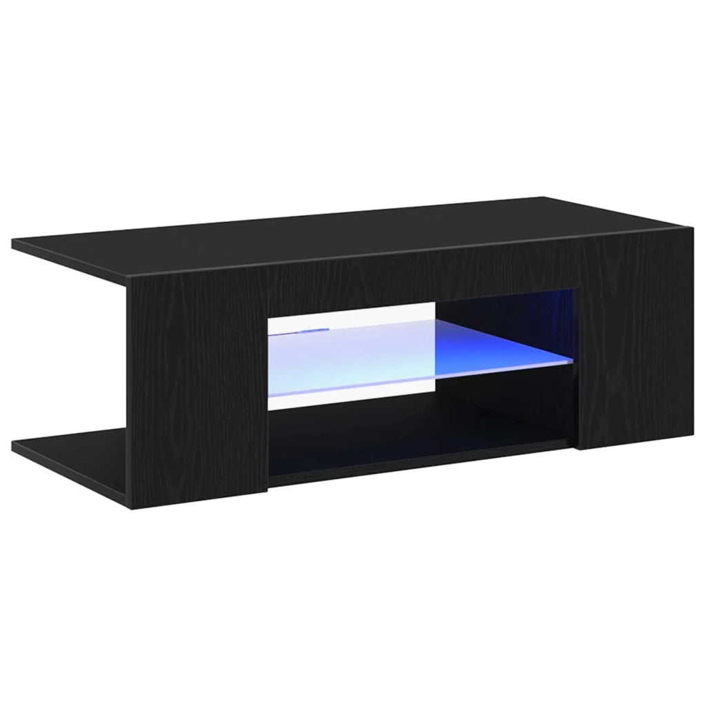 Mobile TV Rovere Nero 90 x 39 x 30 cm Legno multistrato 862562
