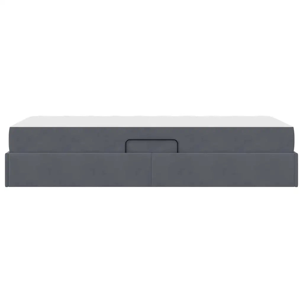 Letto con contenitore e materasso Grigio scuro 100 x 200 cm 3399701