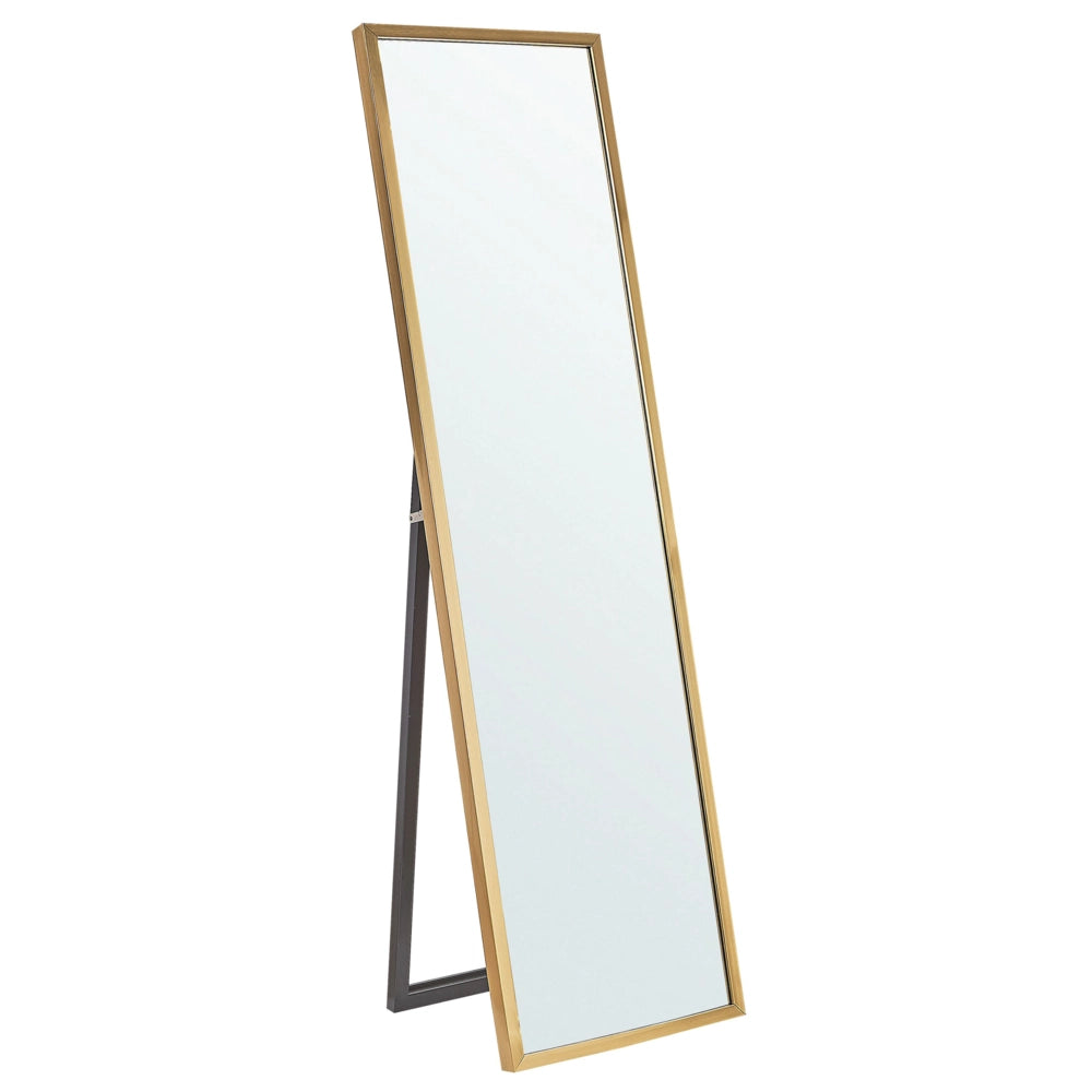 Specchio da terra con cornice dorato 40 x 140 cm in stile moderno