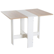 Tavolo Pieghevole Salvaspazio Bianco Rovere 103x76x73.5 cm