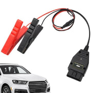 Sparatore di corrente per auto con 2 clip - Kit diagnostico per leccaggio di batteria - Protezione di spegnimento di ricambio.