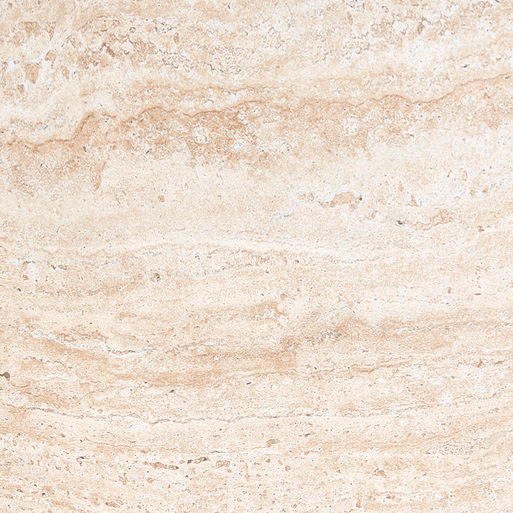 Tavolino effetto travertino Piano impiallacciato simil-pietra Design moderno Beige Design moderno Soggiorno
