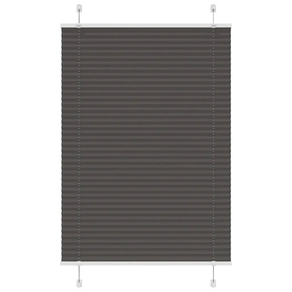 Tenda Plissettata Nera 100x100 cm Larghezza Tessuto 99,4 cm