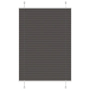 Tenda Plissettata Nera 100x100 cm Larghezza Tessuto 99,4 cm