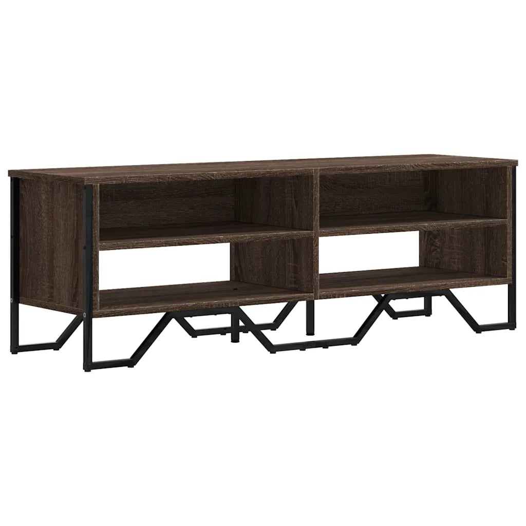 Mobile Porta TV-Mobile per TV-Credenza TV Rovere Marrone 122x34x41cm in Legno Multistrato 204407