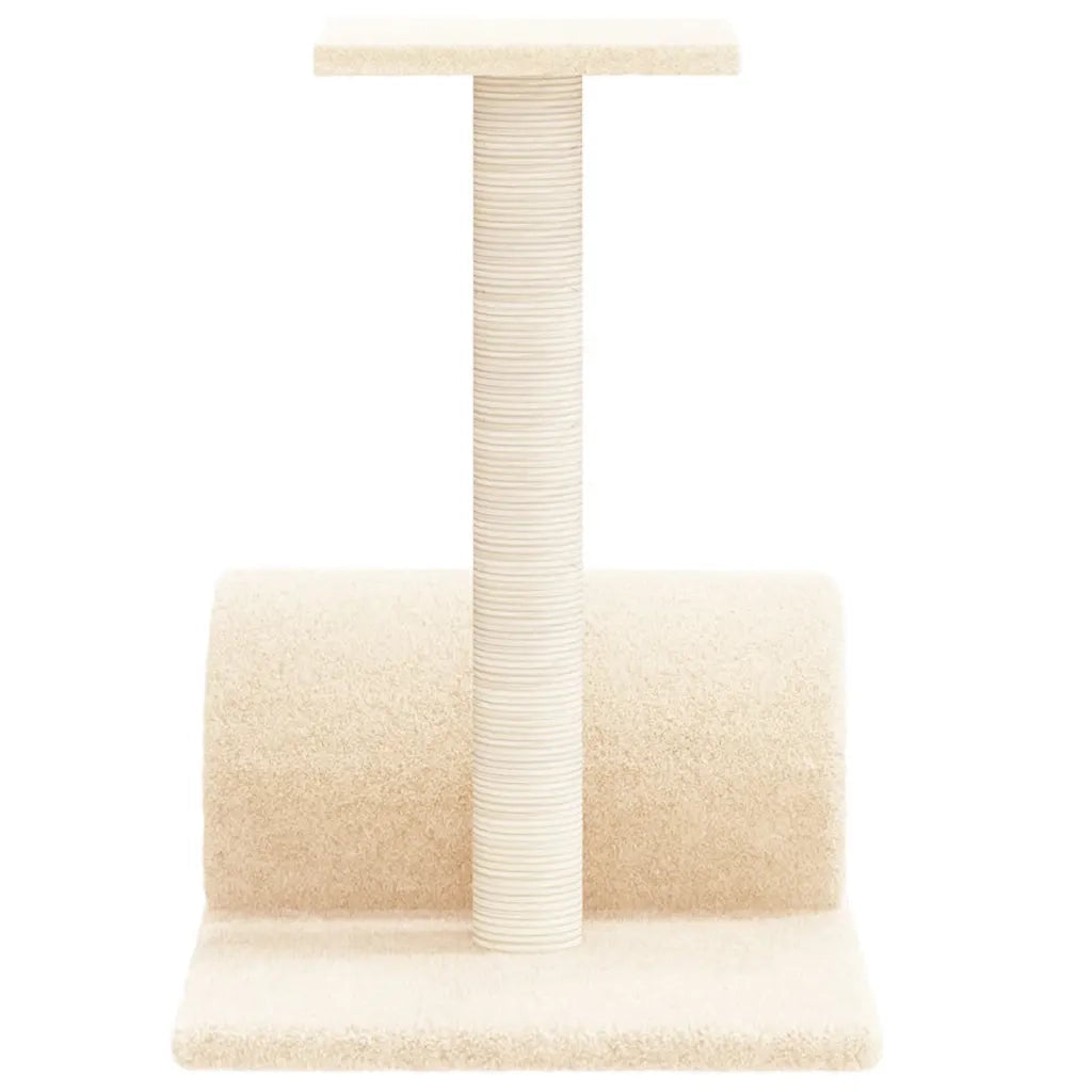 Palo Tiragraffi per Gatti con Tunnel Crema 60x34,5x50 cm cod mxl 20575