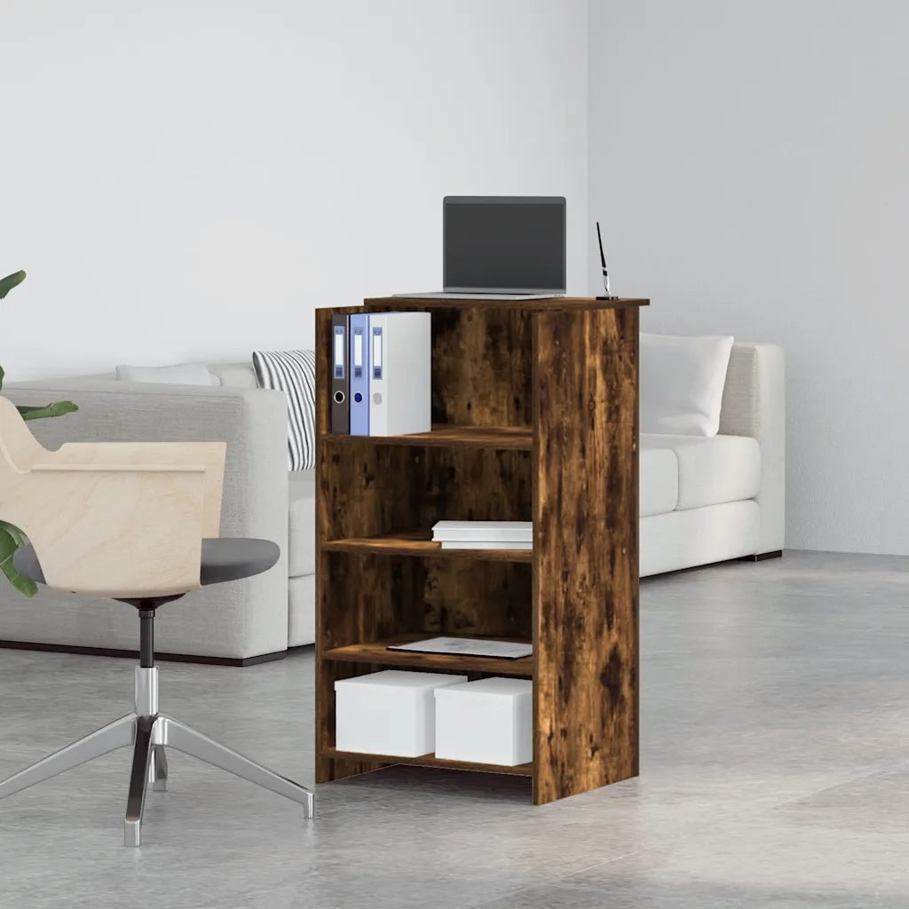 Banco Reception Rovere Fumo 55x50x103,5 cm in Legno Multistrato 859019