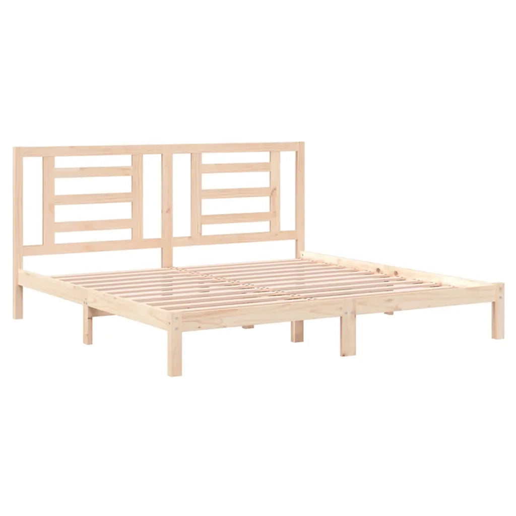 Giroletto senza Materasso 200x200 cm in Legno Massello di Pino 3104368