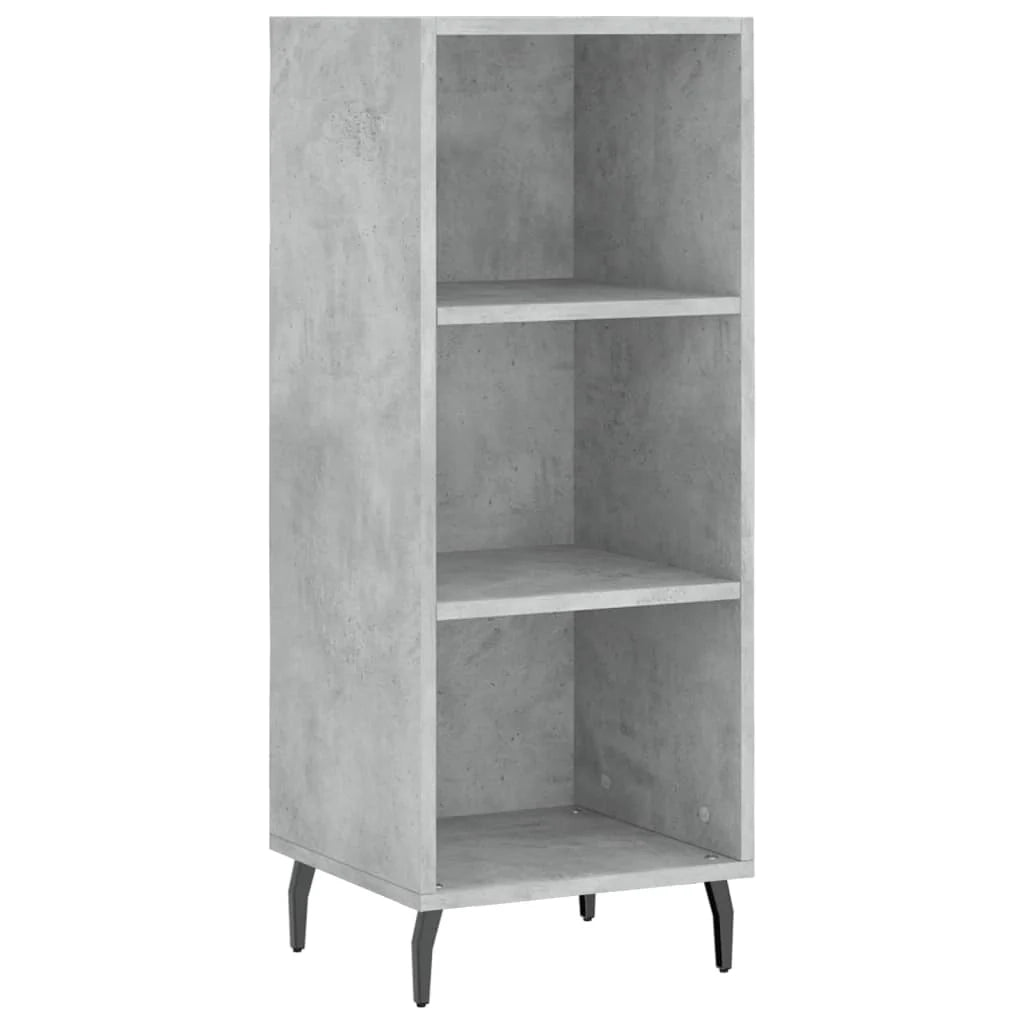 Buffet credenza cassettiera mobiletto mobile contenitore organizer cucina soggiorno salotto alto 34,5 x 34 x 180 cm legno ingegnerizzato grigio 02_0034279