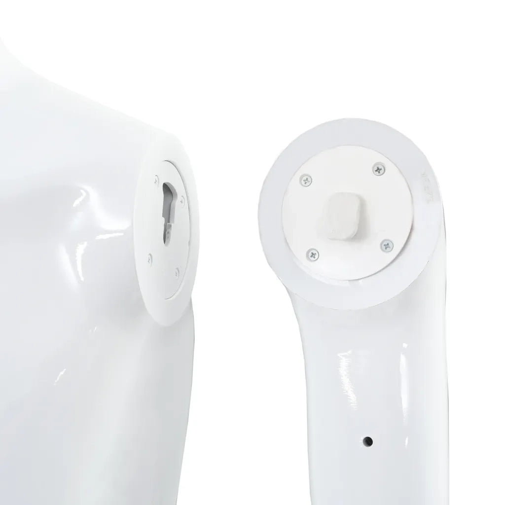 Manichino Uomo Figura Intera Base in Vetro 185 cm Bianco Lucido CFW4774452