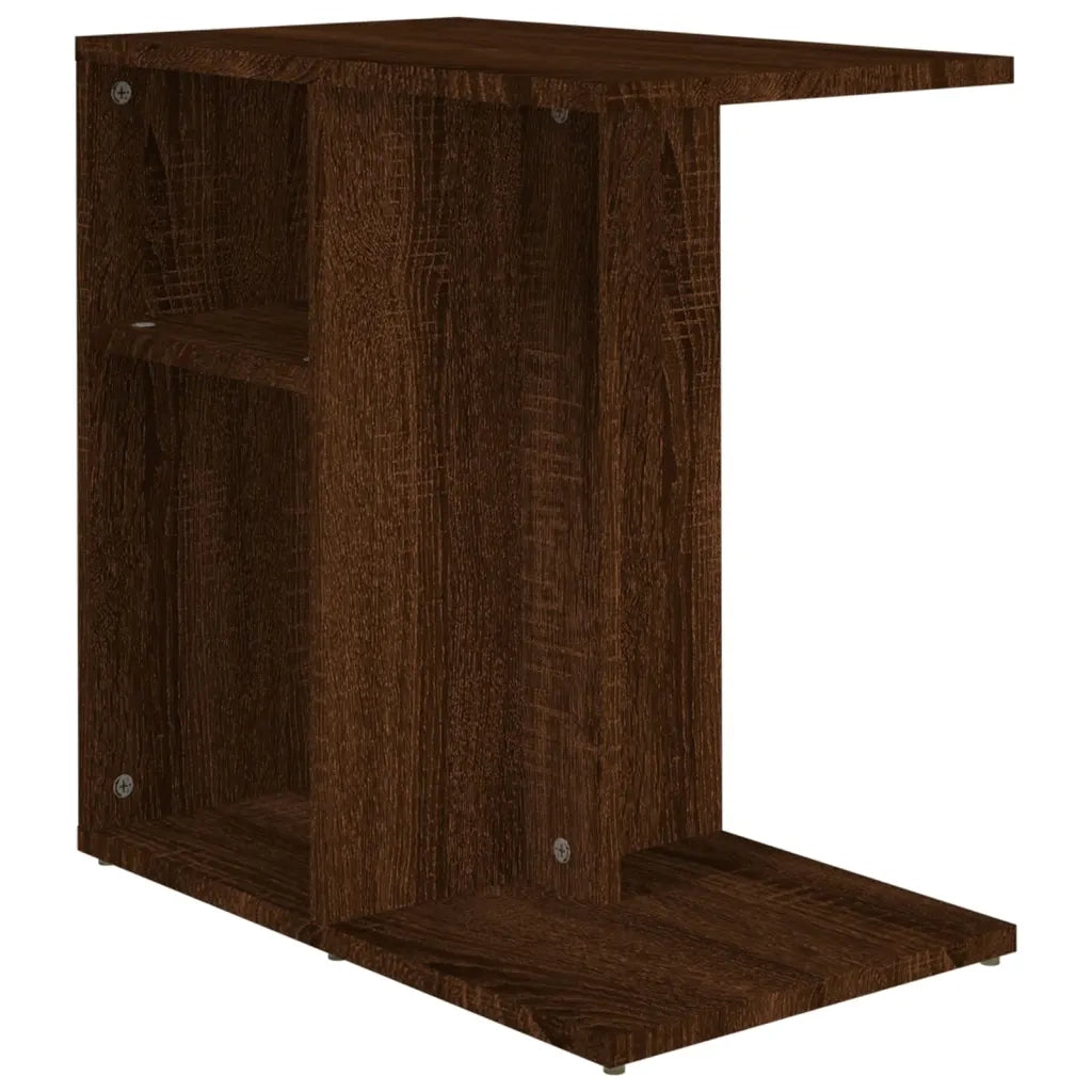 Tavolino da Salotto Rovere Marrone 50x30x50cm Legno Multistrato cod mxl 11783