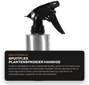 Sprogetto di giardino - Aspiratore di acqua 250 ml - Bottiglia spray metallica - Regolazione manuale - Diffusore d'acqua - Leggero - Facile da utilizzare - Bocchetta comoda - Sprogetto di giardino