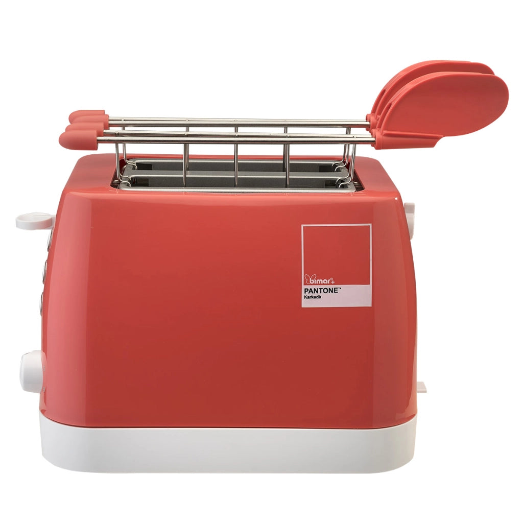 Bimar Tostapane Elettrico Pantone PMS150 Pinze Acciaio Inox Corpo Plastica Base Avvolgicavo